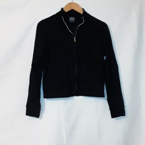 Nike Dri-fit Zip Up Black Jacket Small